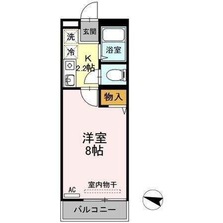 バウハウス弐番館の物件間取画像